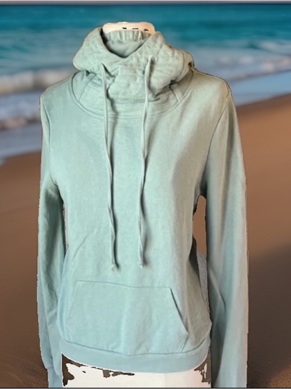 Sweatshirt Soft Shop Mask Hoodie True Craft Teal Green Womens Medium New